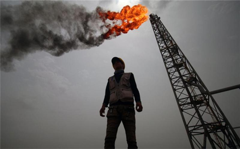 Gas flaring at an oilfield in Iraq. The country is loking to diversify its energy resources and strengthen its power generating capacity. AFP