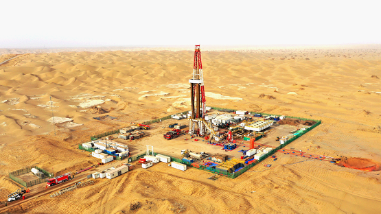 Wells at the Shunbei oil and gas field are among the deepest onshore oil-gas reservoirs in the world. [Photo provided to chinadaily.com.cn]