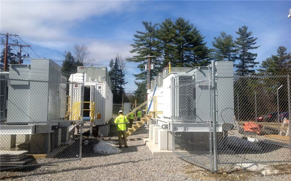 COURTEST / NEBS A battery energy storage system, like this one in Rumford, could receive approval to be sited in South Portland.