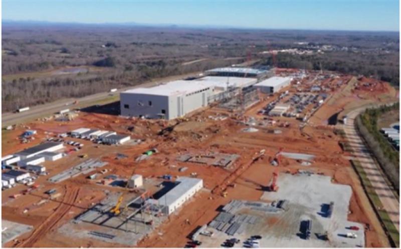 SK Innovation's battery plant under construction in Georgia
