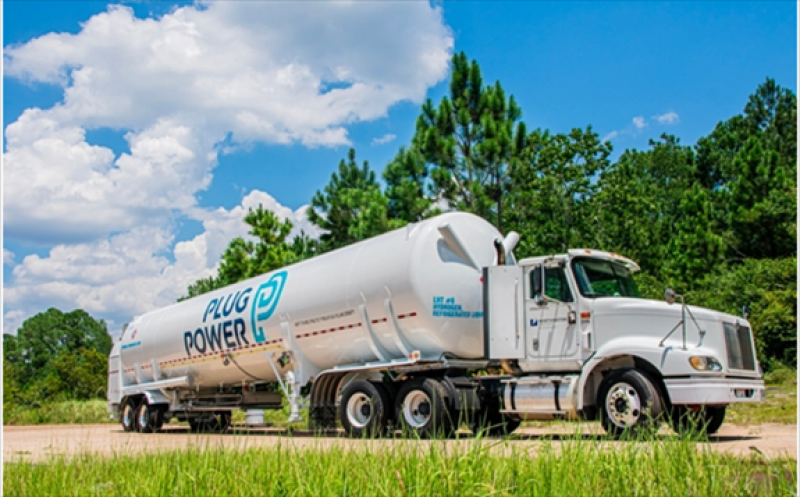 A tank lorry from Plug Power, a U.S. company where SK invested in January 2021