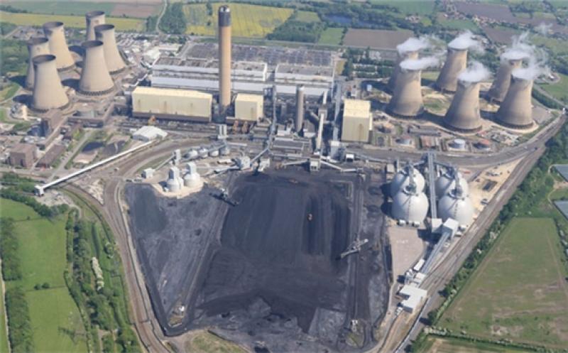 Pictured: Drax's power station in North Yorkshire, where two coal units will close later this year. Image: Drax/ A.Chadwick