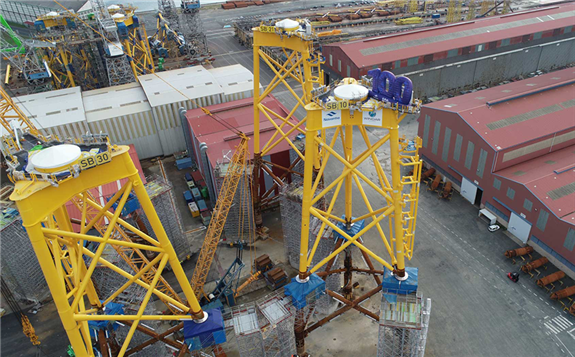 Navantia and Windar are currently producing jacket and monopile foundations for Iberdrola's St Brieuc offshore wind farm in France
