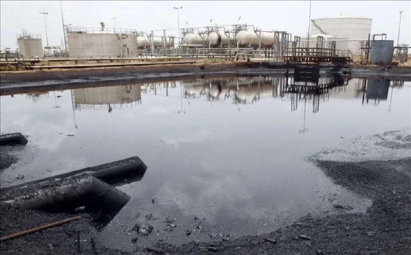 Petroleum wastes in Unity Oilfields, Unity State (File/Supplied/Nyamilepedia)
