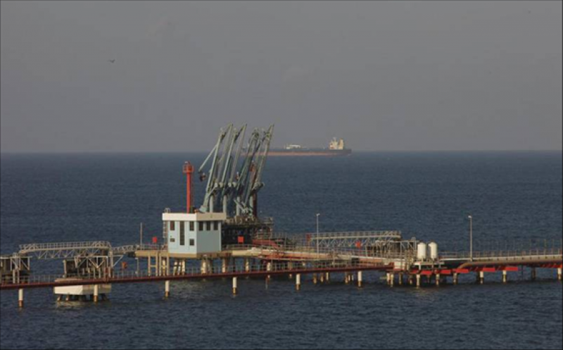 Pipelines and a loading berth of the Marsa al Hariga oil port in the city of Tobruk, about 1,500km east of Tripoli. Libyan production has staged an impressive return, with output reaching 1.16 million barrels per day in June, according to Opec secondary sources. Reuters