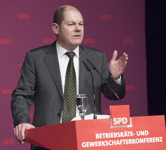 Olaf Scholz, leader of the SDP. Credit: SDP, CCBY2.0.