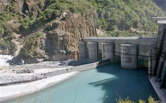 File Photo - A view of the dam of Upper Tamakoshi Hydropower Project. Photo: RSS