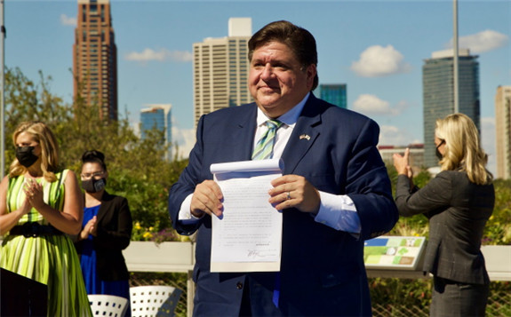 Governor Pritzker has now signed the bill into law (Image: @JBPritzker)