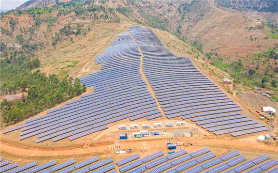 Drone image of Burundi solar farm. Credit: Gigawatt Global