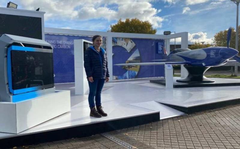 Rolls-Royce at COP26 showcasing mtu fuel cell and all-electric aircraft. Credit: Rolls-Royce