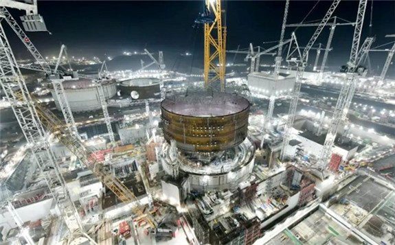 Unit 2's reactor building receives its first ring (Image: EDF Energy)