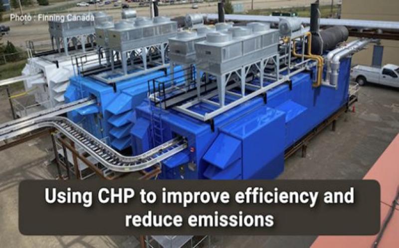 Edmonton International Airport’s CHP solution allows them to offset electrical utility loads, raising overall efficiency. Photo : Finning Canada.