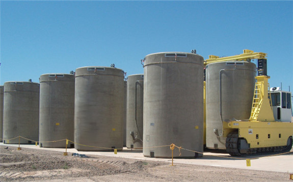 Many US nuclear power plants feature dry storage facilities for used nuclear fuel (Image: NAC International)