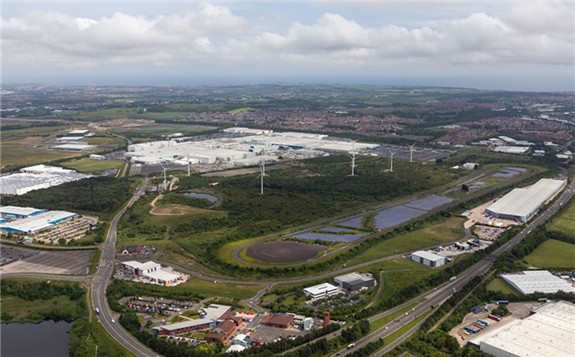 Nissan's Sunderland site already has 4.75MW of solar power, as well as 6.6MW of wind power. Image: Nissan.