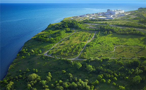 The Darlington site, next to OPG's operating CANDU reactors, is the only site currently licensed in Canada for new nuclear (Image: OPG)