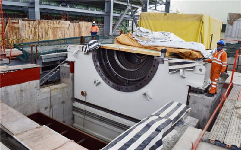 Turbine set up, Olkaria 1 Unit 6, Kenya (source: KenGen)