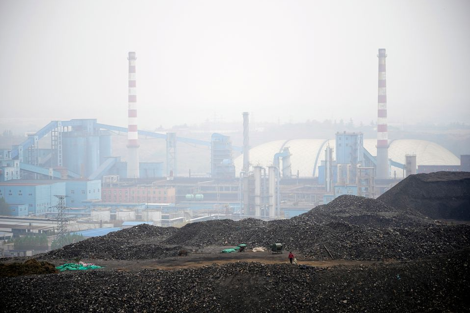 Dunes of low-grade coal are seen near a coal mine in Ruzhou, Henan province, China November 4, 2021. REUTERS/Aly Song