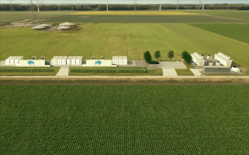 The 25-MW/48-MWh Buffalo battery in the Netherlands will support grid stability. Courtesy: GIGA Storage