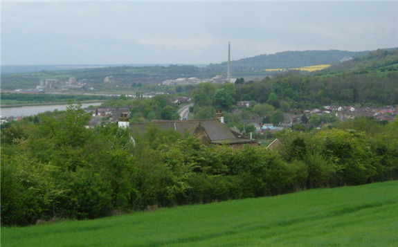 The village of Cuxton, in Kent, near where one of the battery systems is to be located. Image: CamRutter