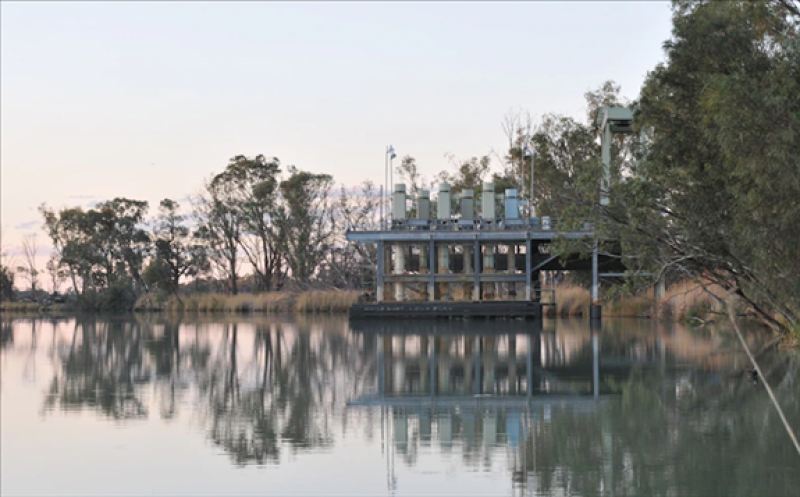 This Central Irrigation Trust site at Loveday will host one of four batteries as part of the project.(Supplied: Enel X)