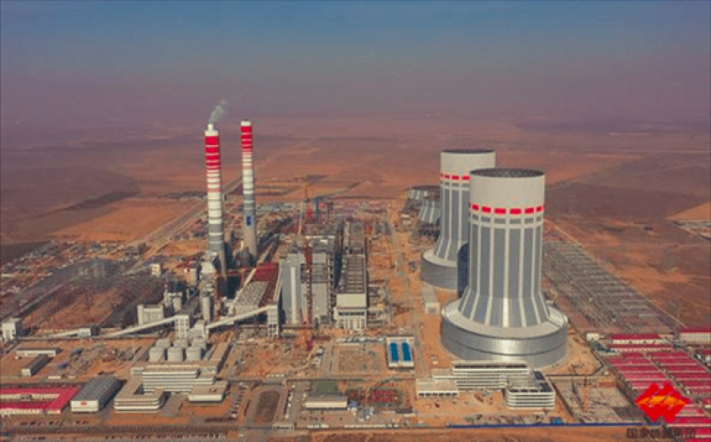 Unit 1 of the Shanghaimiao coal-fired power plant entered operation on Dec. 28, according to officials with Guodian Power. The 1,000-MW unit is one of four at the site that will provide electricity to an industrial region in Inner Mongolia. Courtesy: Guodian Power