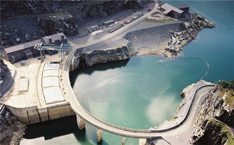 Pumped storage hydro accounts for 75% of the U.K.'s 4 GW of electricity storage, mainly at the 1,728-MW Dinorwig plant in Wales, commissioned in 1983. Photo: ABB