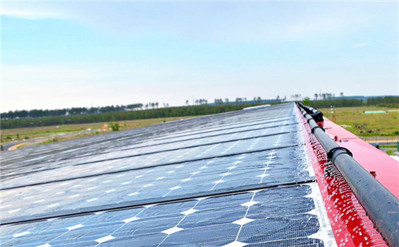 Some companies already develop solar panel water-cooling technology. Credit: Sunbooster.