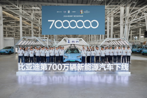 BYD Produces 7 Millionth New Energy Vehicle